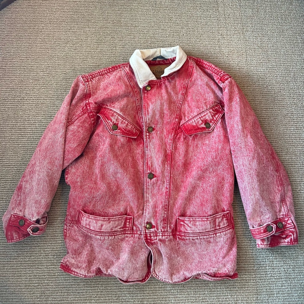 Liz Claiborne Red Jean Jacket